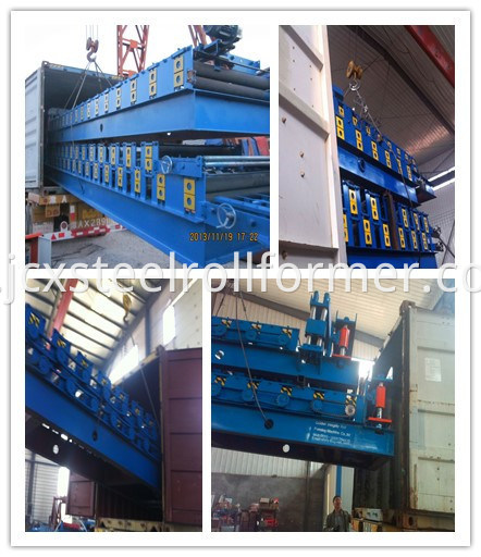 Seng dilapisi baja berwarna Roll Forming Machine